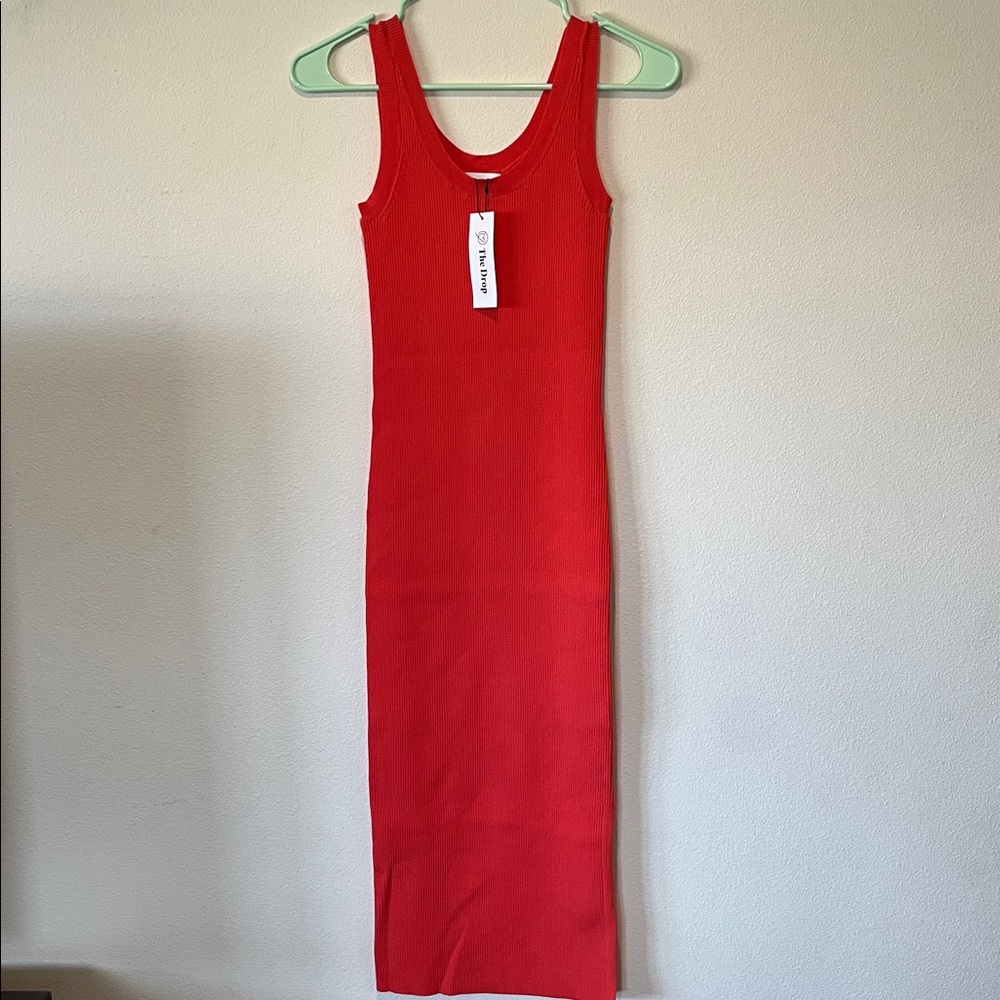 The Drop Red Sleeveless Dress XXS